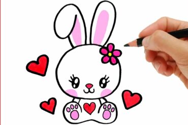 HOW TO DRAW A CUTE BUNNY - kawaii drawings