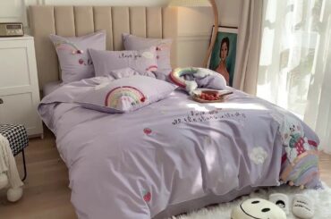 Cute Rabbit Embroidery Bedding Sets