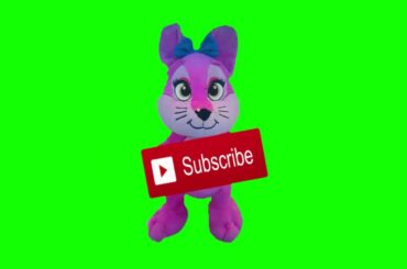Cute Bunny Subscribe Green Screen Animation || GreenScreensDIY