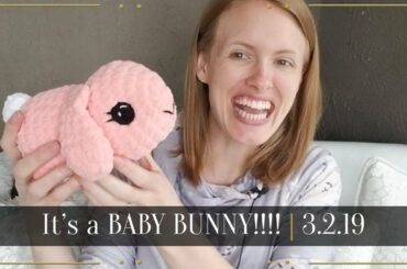 It's a BABY BUNNY!!! | Crochet Vlog