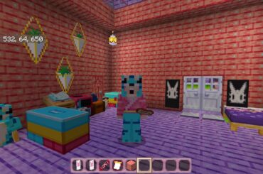 Creating a cute bunny banner in Minecraft!