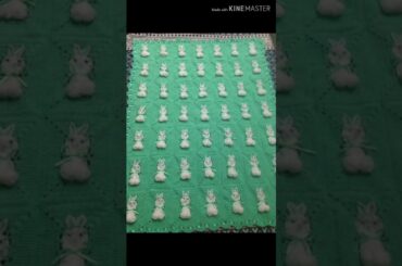 Crochet baby bunny blanket