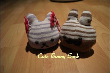 Cute bunny sock - Tutorial