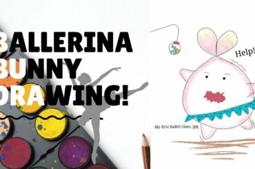 Cute Bunny's First Ballet Class [Drawing]