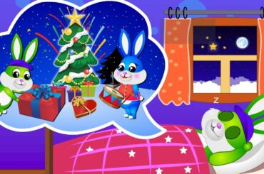 Cute rabbit Christmas Dreaming Finger family fun episode|| Finger family Nursery rhymes for kids