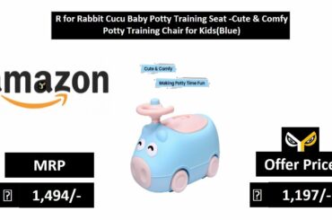 R for Rabbit Cucu Baby Potty Training Seat -Cute & Comfy Potty Training Chair for Kids(Blue)
