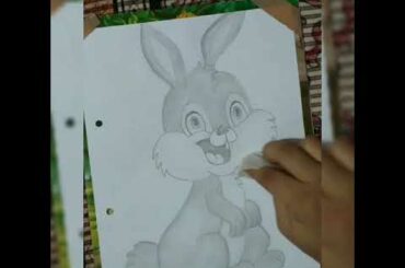 How to draw cute rabbit step by step || Pencil sketch