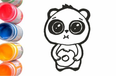 Cute Panda Rabbit Sheep Coloring and Drawing for Kids, Toddlers | Kawaii Toy Art