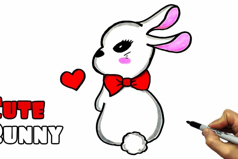 How to draw a cute Bunny Very Easyly for you | Draw so cute a bunny | Drawing and coloring for kids.