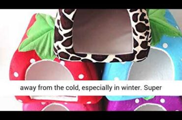 FLAdorepet Rabbit Guinea Pig Hamster House Bed Cute Small Animal Pet Winter Warm Squirrel Hedgehog