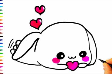 Sevimli Tavşan Nasıl Çizilir? - How To Draw a Bunny Rabbit Cute