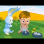Kids Videos - Baby playing with a cute Bunny