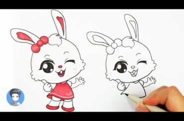 How to draw a cute rabbit