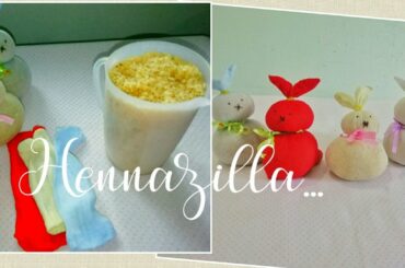 Bunny making with socks and rice/ easy bunny craft/ cute Easter bunny/ hennazilla..