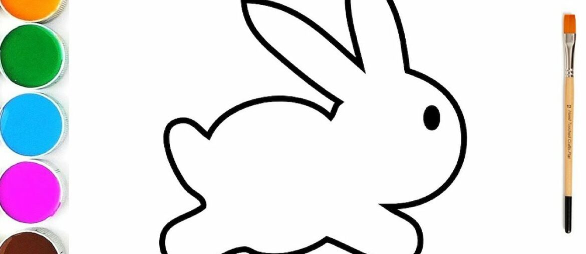 Learn How To Draw A Cute Rabbit For Kids | Step By Step Drawing Lesson