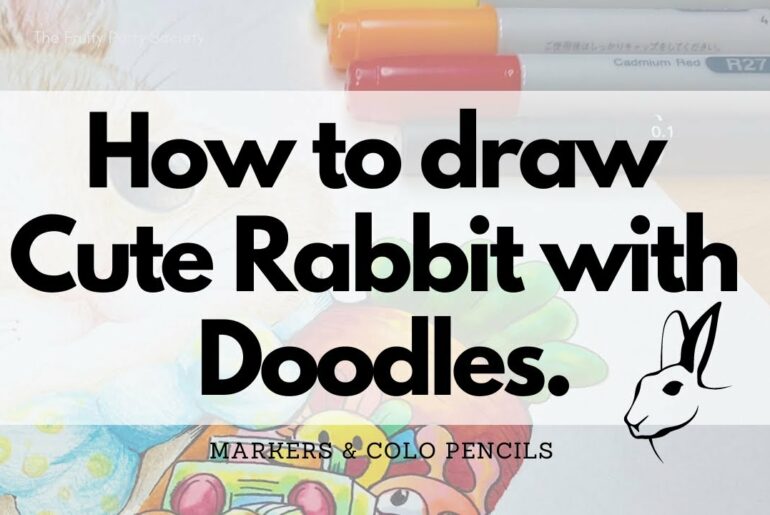 How to draw Cute Rabbit with Doodles #51