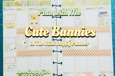 Plan with Me: Cute Bunnies in The Mini Happy Planner