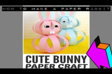 Cute bunny crafts how to make a rabbit with paper tutorial