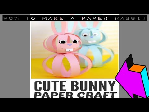 Cute bunny crafts how to make a rabbit with paper tutorial