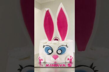 Cute Bunny Birthday Cake