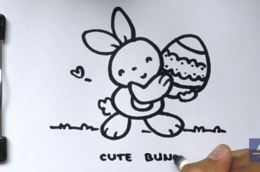 How to Draw cute bunny