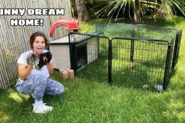RESCUED BABY RABBITS GET MASSIVE OUTDOOR DREAM HOME!