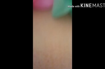 Cute bunny with bows on her