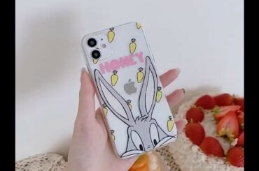 Transparent Case iPhone Cute Rabbit Cartoon Phone Cover Coque