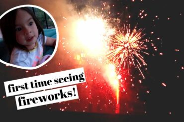 SEEING FIREWORKS FOR THE FIRST TIME!