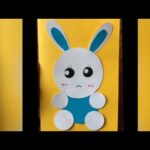 DIY / Craft for kids-simple paper Bunny tutorial- cute Rabbit