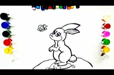 How to draw a cute rabbit step by step for kids | rabbit drawing