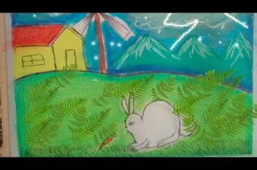 Cute rabbit drawing easy