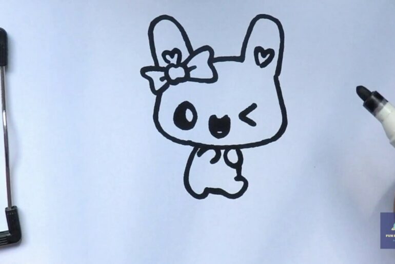 How to draw cute rabbit