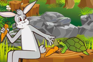 The Rabbit and the Turtle | Simple Story for Kids