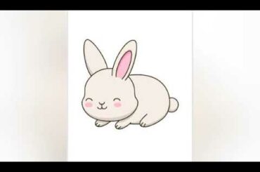 How to draw a cute rabbit
