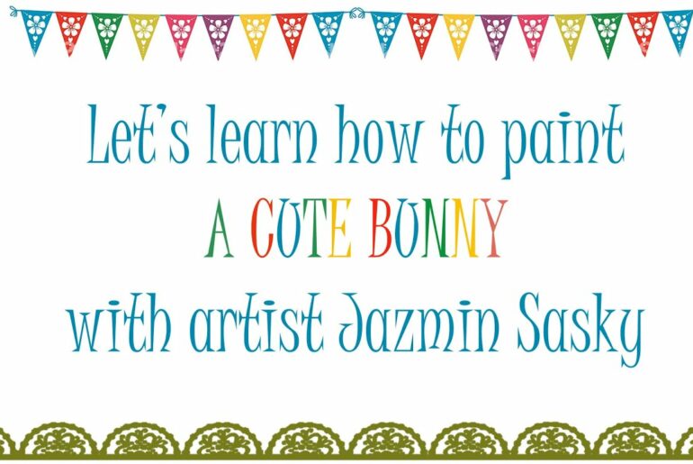 How to paint a cute bunny! Lesson One