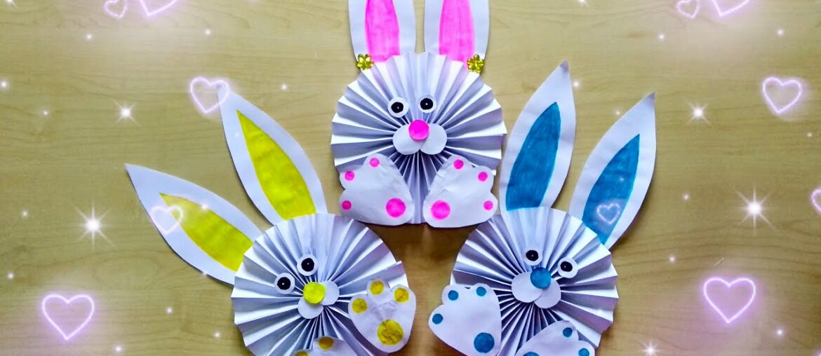 Cute Paper bunny (DIY- Rabbit) - كيف تصمم أرنب من الورق