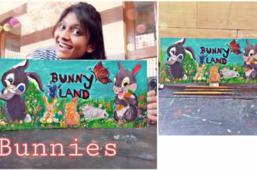 Cute Bunny Painting🐰 | Acrylic Painting Tutorial