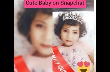 Cute baby on snapchat