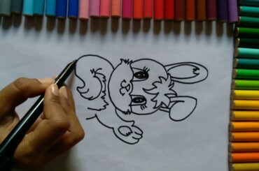 How to draw a cute bunny