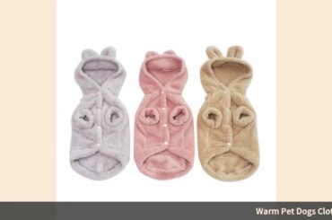 ✓Warm Pet Dogs Clothes with Caps Cute Rabbit Ear Winter and Autumn Pupp
