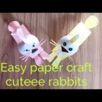 paper craft/ amazing rabbit craft idea/ easy to make paper rabbit in a few minutes