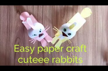paper craft/ amazing rabbit craft idea/ easy to make paper rabbit in a few minutes