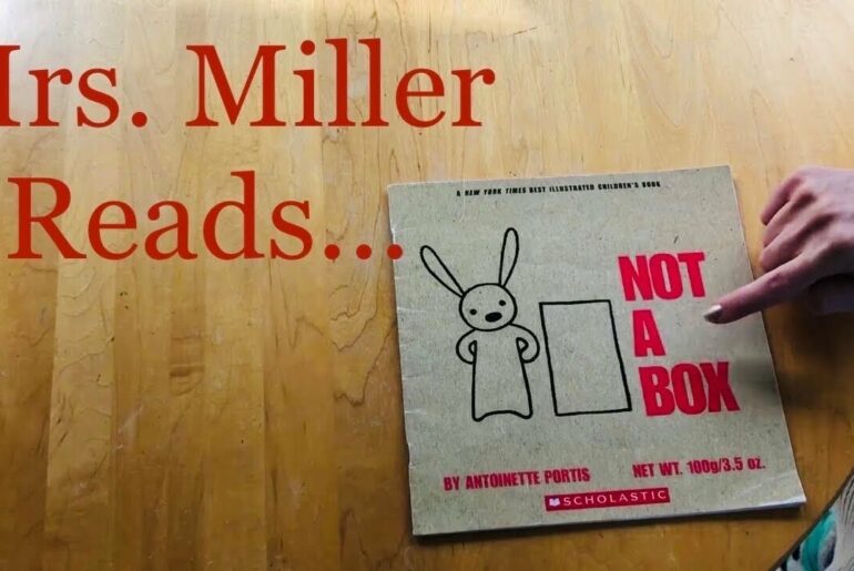 Mrs. Miller reads “Not a Box” | Follow a Cute Rabbit as he Builds New Things with a Cardboard Box