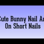 Nail art | cute bunny on short nails | cute bunny nail art | learn nail art at home