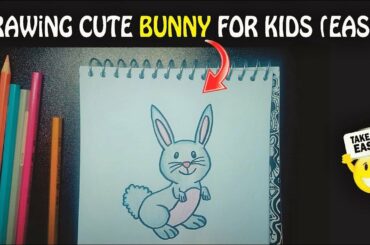 How to draw cute bunny/rabbit | Easy things to draw | Afia's Galleria