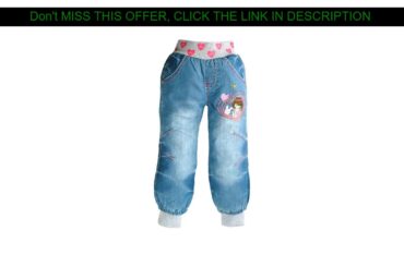 Slide Denim trousers baby casual jeans kid girls pants rabbit letter and heart embroidery with Elas