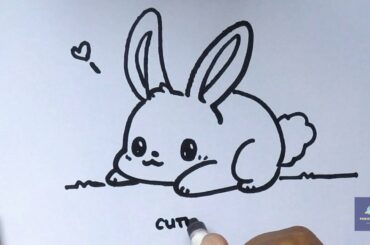 How to Draw cute bunny