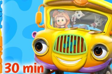 🚍 Wheels on the Bus and More Nursery Rhymes and Kids Songs | Dave and Ava 🚍