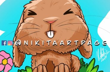 Como dibujar un conejo adorable | How to draw a cute bunny